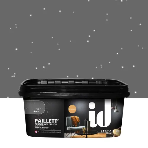 Produit De Marque Peinture a effet, A014734 ID, cesar, paillete, 2 l - ID
