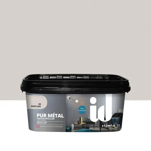 Peinture a effet, Pur metal 2l mercure ID, mercure, 2 l - ID Bon Marché