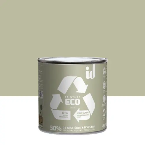 Meilleur Prix Peinture sauge mur / plafond ID Eco satiné 0.5 l – ID