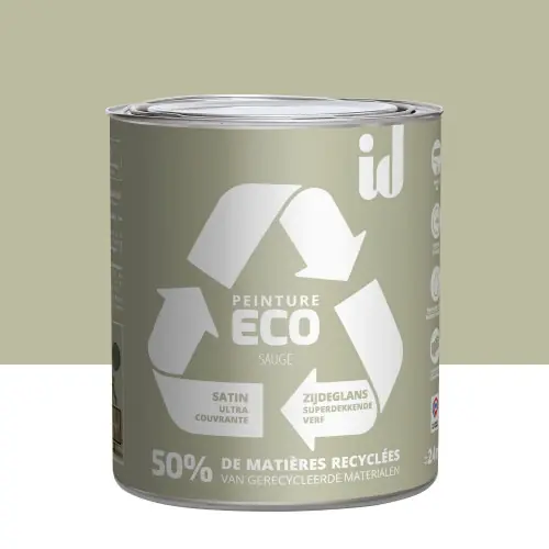 Peinture sauge mur / plafond ID Eco satiné 2 l - ID Produit De Marque