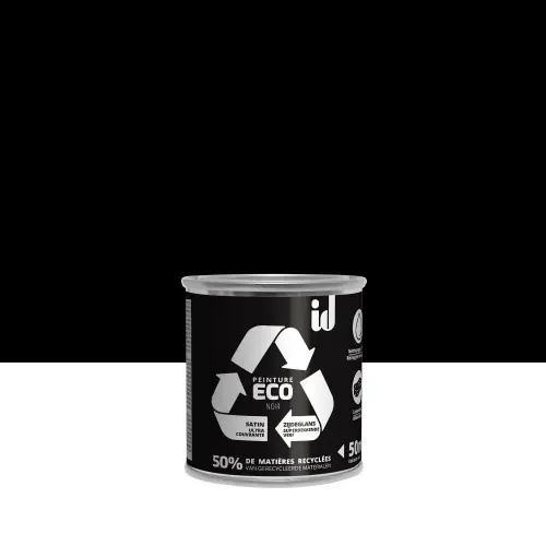 Expédition Rapide Testeur peinture noir mur / plafond ID satiné 0.05 l - ID