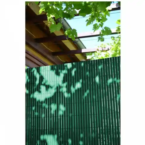 Canisse double face pvc vert 30% recyclé 10mm 75% occultant 3Kg H.1xl.3m IDEAL GARDEN - IDEAL GARDEN Offre Exclusive