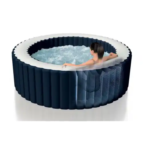 Pure Spa gonflable Blue Navy rond 6 places + Kit d‘entretien – INTEX Acheter Direct