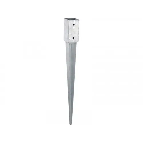 Offre Exclusive Support a enfoncer acier a enfoncer gris, Hauteur 75 x largeur 9 x Profondeur 9 cm - INTO THE GREEN