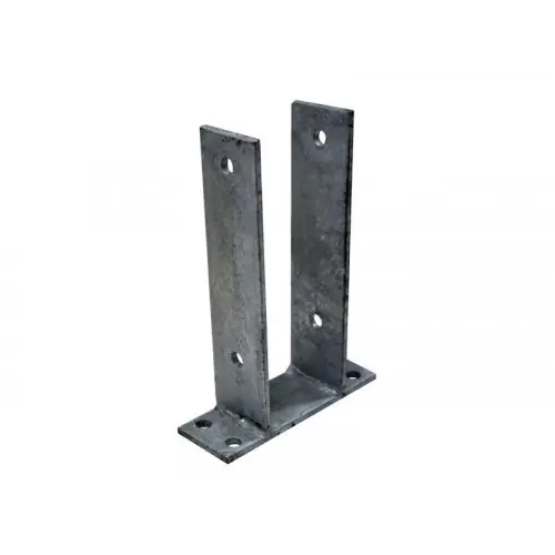 Support a fixer acier en u naturel, Hauteur 12 x largeur 7 x Profondeur 6 cm - INTO THE GREEN Acheter Direct