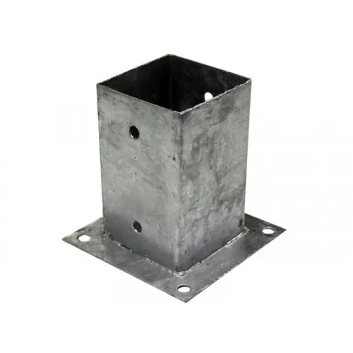 Support à fixer en acier, H.10 x l.7 x P.7 cm gris – INTO THE GREEN Expédition Rapide