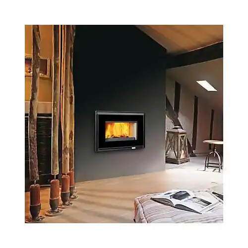 Nouveauté Foyer à bois Invicta 900 Air Control - 10 kW - Anthracite - Double combustion - Bûches 54 cm - Invicta