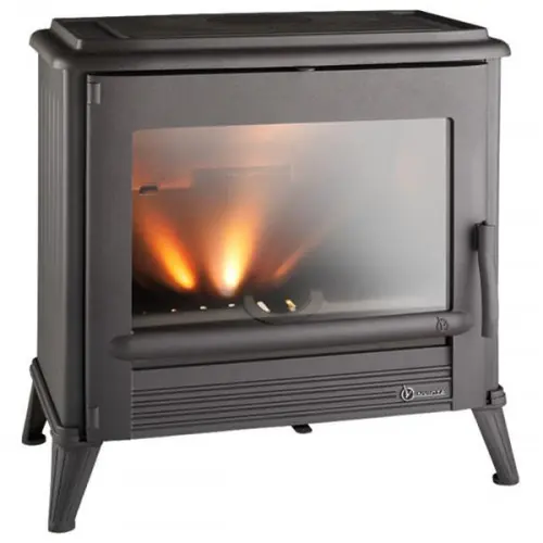 Poêle à bois MODENA – 10 kW – Rdt 77% – B. 50 cm – 100% Fonte anthracite – Invicta Prix Cassé