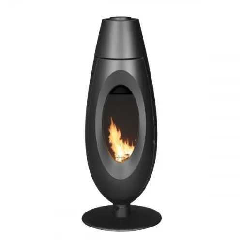 Poêle à bois OVATIO – 5 kW – Rdt 83% – B. 32 cm – Fonte – Invicta Paiement Sécurisé