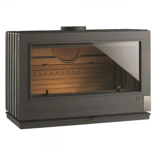 Bon Marché Poêle à bois PRESTON – 12 kW – Rdt 75% – B. 80 cm – 100% fonte – Anthracite – Invicta