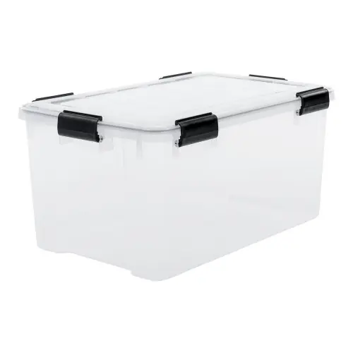 Nouveauté Boîte hermétique transparente recyclée IRIS OHYAMA, 50L, H.29 x l.39 x P.59 cm - IRIS