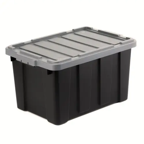 Caisse utilitaire recyclée IRIS OHYAMA noir, 50L, H.31.5 x l.38 x P.57.5 cm – IRIS Dernière Chance