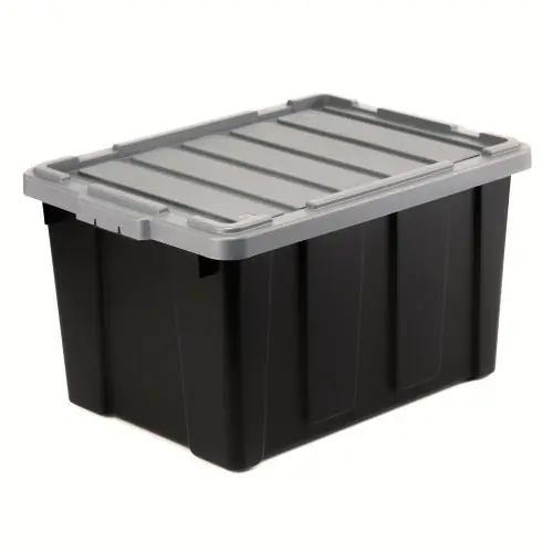 Super Prix Caisse utilitaire recyclée IRIS OHYAMA noir, 68L, H.35 x l.44 x P.62 cm - IRIS