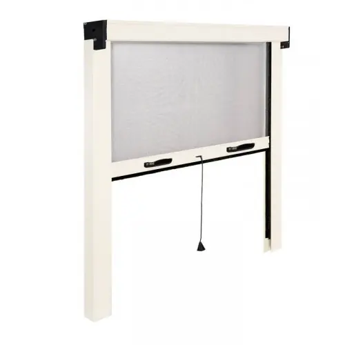 Expédié Aujourd'hui Moustiquaire enroulable verticale pour fenêtre - 160X160 - BLANC - IRS