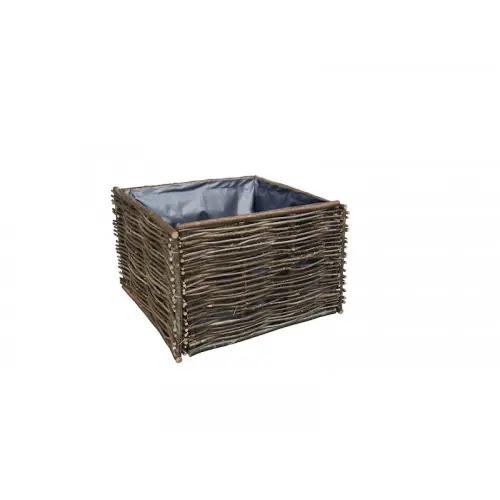 Vente Directe Carré Potager en Noisetier - Dimensions L.80xI.80xH.60 cm - Made in Europe - Jany