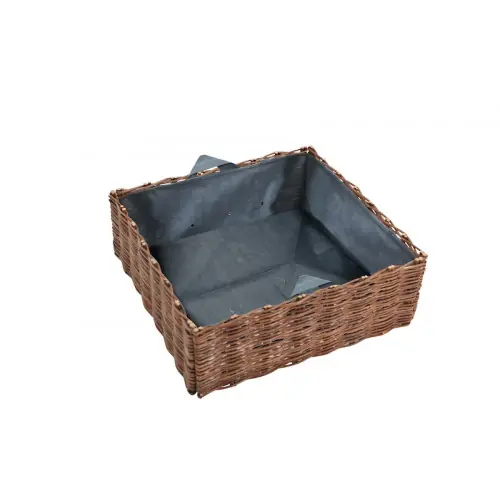 Carré Potager en Osier - Dimensions L.80xl.80xH.20 cm - Jany Usine Directe