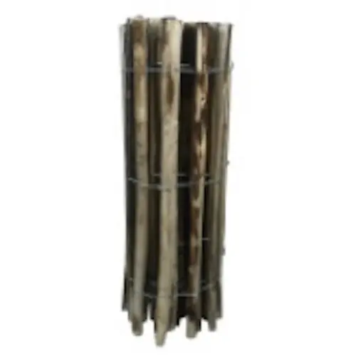 Promotion Saisonnière Clôture naturelle en châtaignier - 1 x 5 m - Espacement 5-6 cm - Piquets fendus et appointés - Fabrication française - Jany