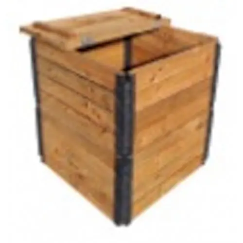 Pas Cher Composteur en bois – 300L – 70 x 70 x 84 cm – Épicéa PEFC – Fabrication Française – Jany