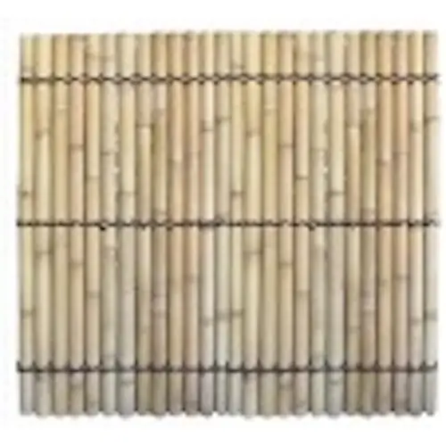 Bon Marché Panneau bambou naturel - Demi-bambou - 180 x 180 cm - Jaune beige - Occultant - Finition naturelle - Jany