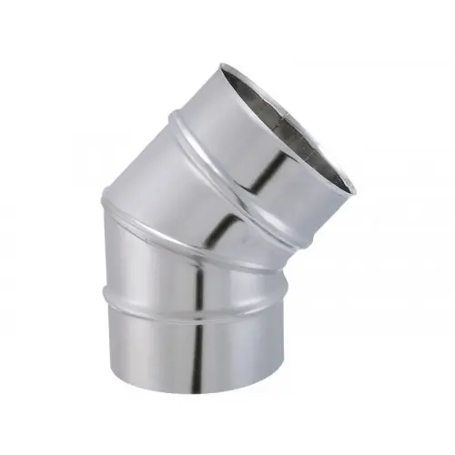 Coude lisse de raccordement de 45° d‘angle – modèle TYRAL – inox 304 – Ø150 – Joncoux Produit De Marque