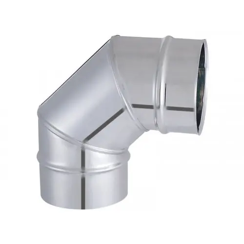 Coude lisse de raccordement de 90° d‘angle – modèle TYRAL – inox 304 – Ø139 – Joncoux Offre Du Jour