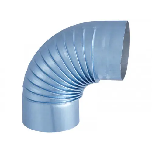 Coude plissé de 90° d‘angle et aluminié pour conduit de raccordement – Diamètre 153 mm – modèle POLYFEU – Joncoux Affaire À Saisir