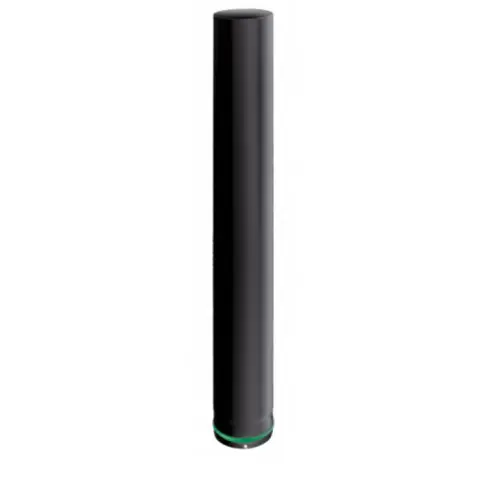 Elément droit à simple paroi – modèle Apollo – Hauteur 250mm – Email 0.7mm – Noir – Ø80 – Joncoux Expédié Aujourd&rsquo;hui