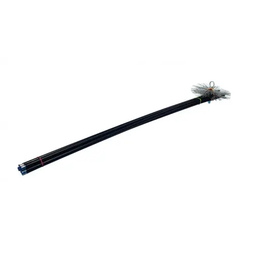 Vente Flash Kit de ramonage Brasier – Longueur 7 m + brosse acier Ø250 mm – Joncoux