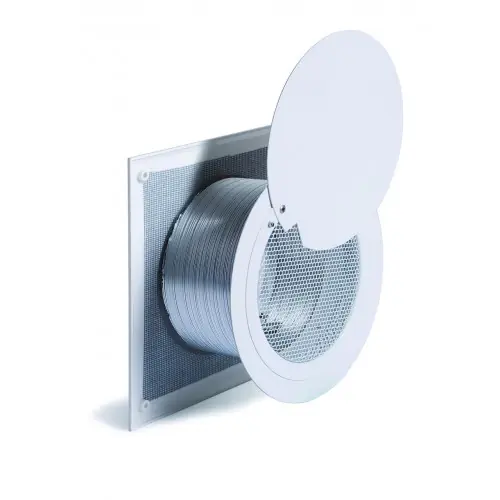 Offre Spéciale Kit entrée d’air avec grille obturateur noire Ø125 mm - 73 cm² - Joncoux