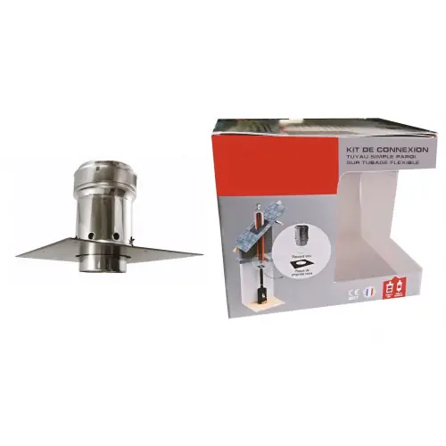 Paiement Sécurisé Kit RPT Ø150 + plaque de propreté 300x300 mm noire - Joncoux