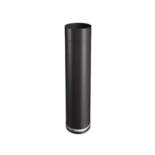 Rallonge télescopique pour raccordement isotip - 500 émail - 0.7MM - noir mat - Ø180 - Joncoux Nouveauté