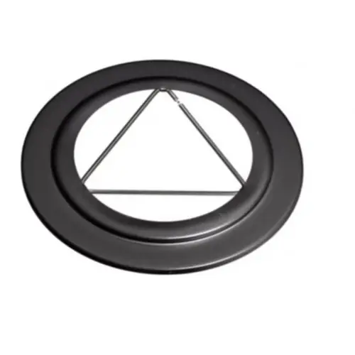Rosace pour ressort email - noire - Ø150mm - pour pellets et bûches - Joncoux Prix Bas