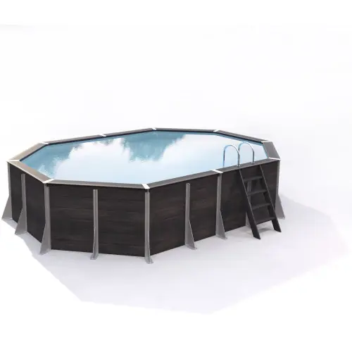 Piscine GRANVILLE hors sol octogonale 21m² – composite PVC/Chanvre – Structure Acier – Justaposé Acheter En Ligne