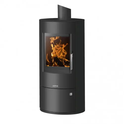 Poêle à bois Austin 5 Acier Noir 5 kW - Justus Prix Réduit
