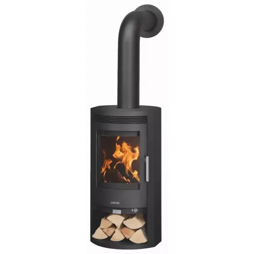 Achetez Aujourd'hui Poêle à bois Baltrum D 2.0 Acier Noir - 5,5 kW - Justus
