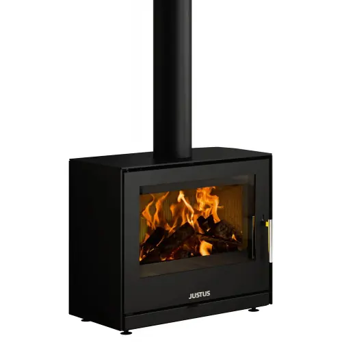 Poêle à bois Dias Acier Noir - 6,5 kW - Justus Prix Choc
