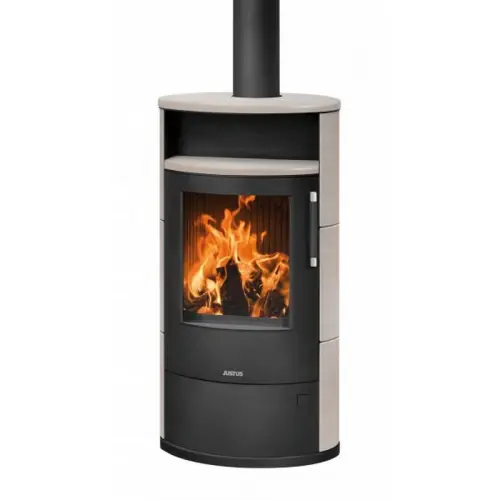 Commander Maintenant Poêle à bois Island 7 2.0 Acier Noir – Céramique Freddo – 6,5 kW – Justus