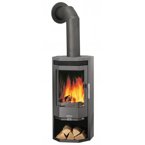 Super Prix Poêle à bois Usedom 5 D – Porte Fonte Grise – 5,5 kW – Justus