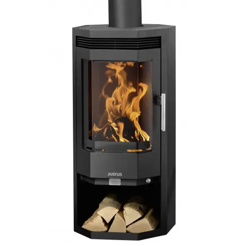Poêle à bois Usedom 5 D – Porte Fonte Noire – 5,5 kW – Justus Réduction