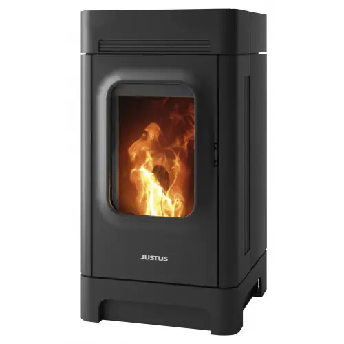 Jusqu'à Épuisement Des Stocks Poêle à granulés Canis Acier Noir - 2,5-6,4 kW - Justus