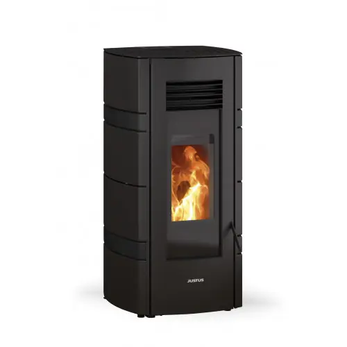 Solde Poêle à granulés Sia Acier Noir – 2,4-8,0 kW – Justus