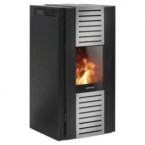 Offre Limitée Poêle à granulés Sirkos 2.0 Acier Noir - 2,5-6 kW - Justus