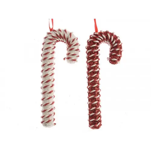 Sucre D‘Orge À Suspendre De Noël En Mousse Rouge / Blanc - KAEMINGK Retour Gratuit