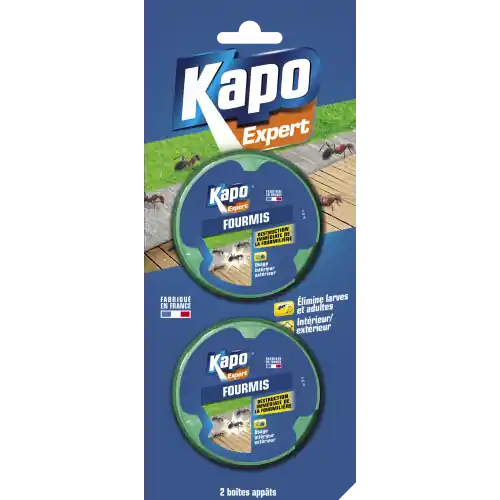 Boîte appat formicide KAPO 2x10 grammes - KAPO Livraison Express