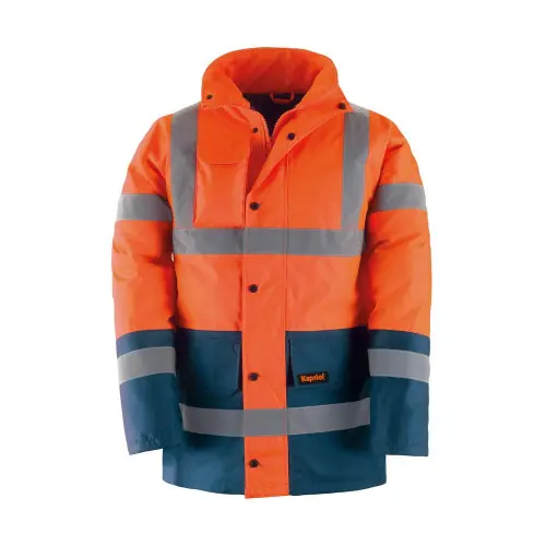 Parka haute visibilité orange taille L KAPRIOL – KAPRIOL Acheter Direct