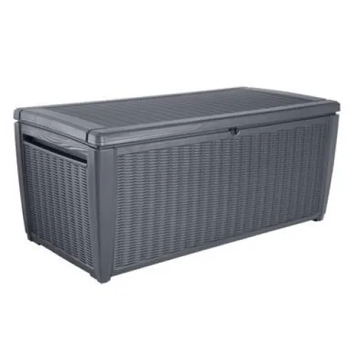 Affaire À Saisir Coffre de jardin SUMATRA en résine – gris anthracite – 511 litres – Keter