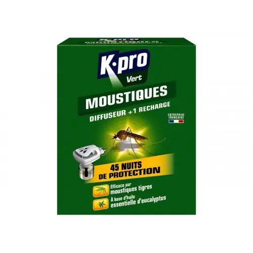 Offre Limitée Diffuseur et recharge anti-moustiques liquide, K.PRO - K.PRO
