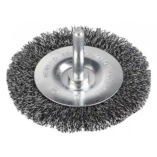 Authentique Brosse métallique rotative plate Ø 100 mm – Kreator