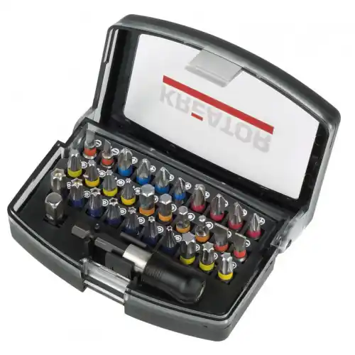 Coffret 32 pièces - 30 embouts avec bague + porte embouts - Kreator Promotion Saisonnière