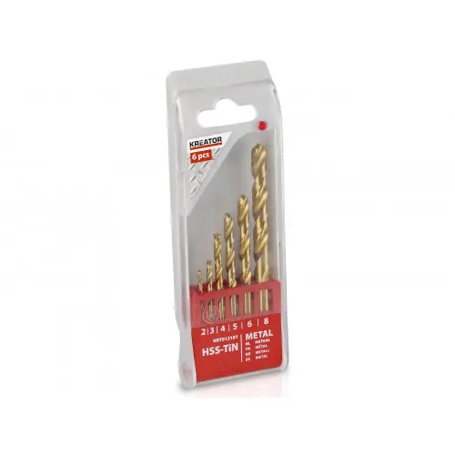 Offre Du Jour Coffret de 6 forets à métaux HSS Titane – Kreator